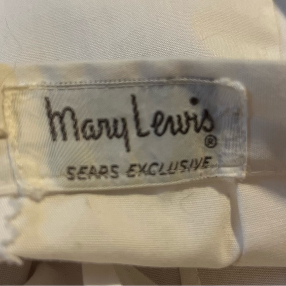 Vintage 50s white skirt Pinup Rockabilly - Picture 5 of 12